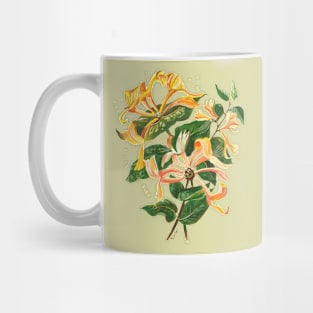 Honeysuckle Botanical Art Cut Out Mug